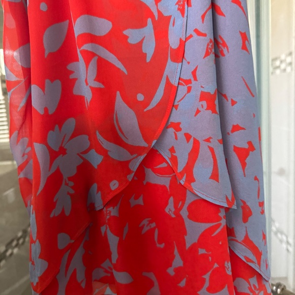 Maeve by Anthropologie St. Lucia top-size medium-red/slate blue - Picture 4 of 5